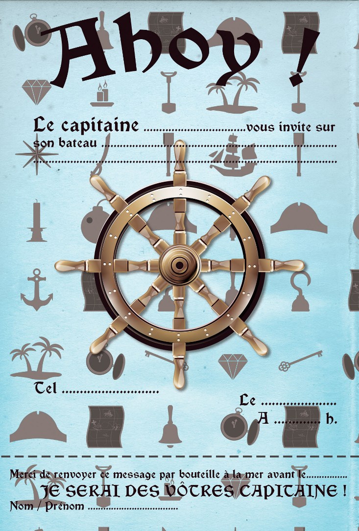 invitation pirate à imprimer