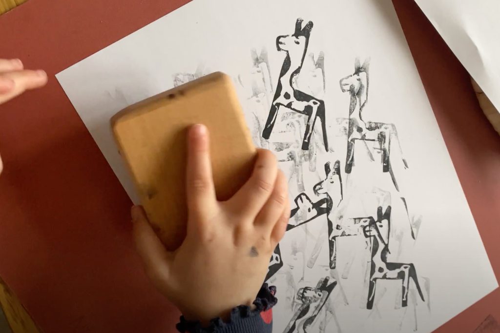 tampon fabriqué atelier linogravure