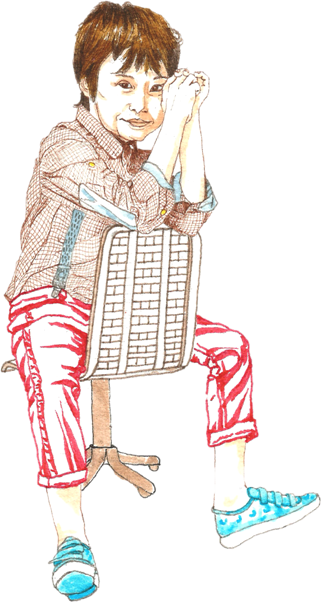 illustration pour page atelier duo créatif parent enfant