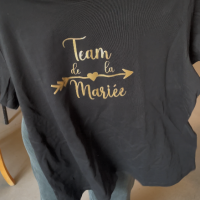 flocage sur tee shirt pour un evjf