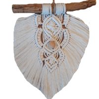 suspension décorative en macramé